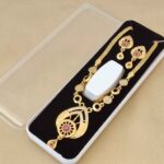 Gold plated Necklace with Earrings