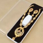 Gold plated Necklace with Earrings