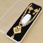 Gold plated Necklace with Earrings