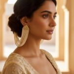 Earrings with Attached Earchain