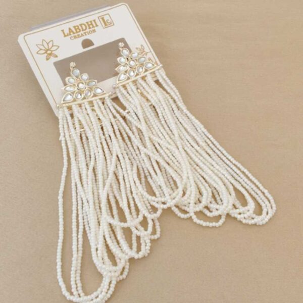 Earrings with Attached Earchain